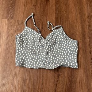 Abercrombie Blue Crop Top